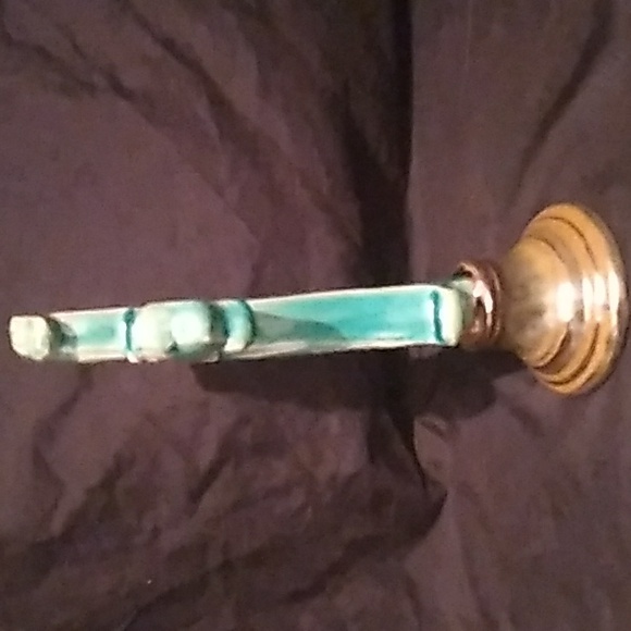 Decorative Southwest Style Turquoise/Green Cross with Golden Brown Base (B5) - Picture 5 of 10